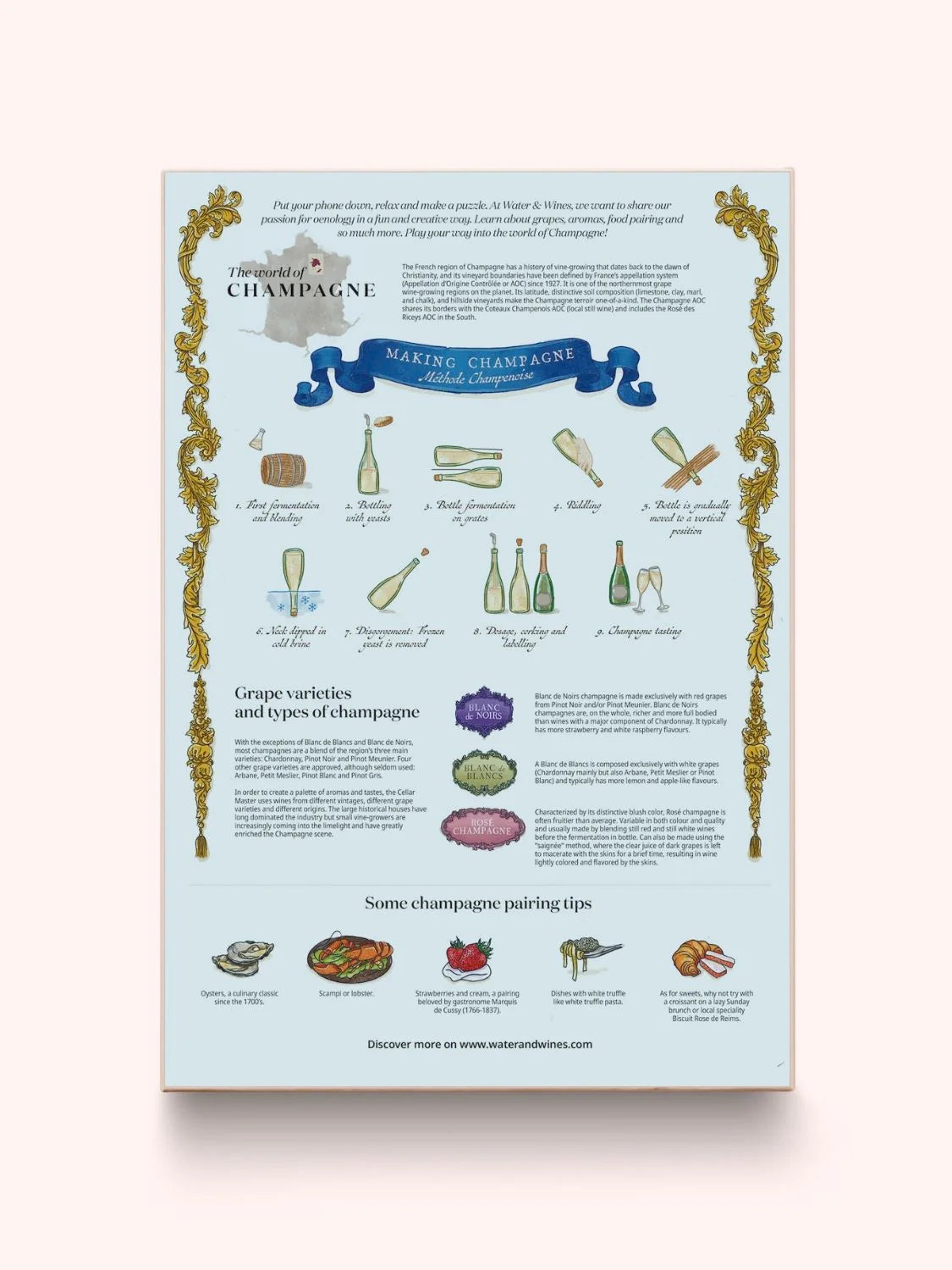 Water And Wines The World Of Champagne, 1000 Palan Samppanja Palapeli