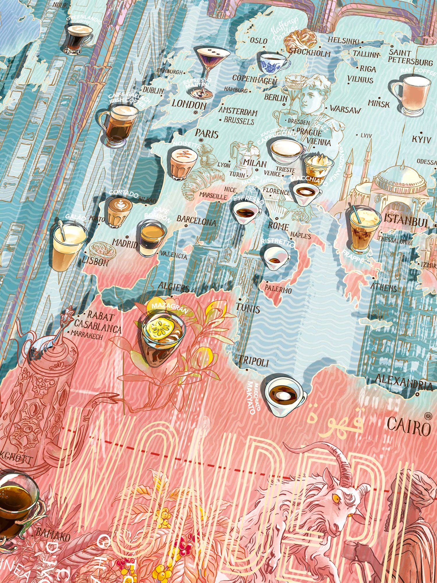 Water And Wines World of Coffee/Kahvin Maailma 1000 Palan Palapeli