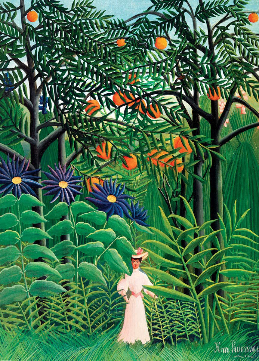 Eurographics Fine Art Collection 1000 Palan Palapeli Woman in an Exostic Garden by Henri Rousseau