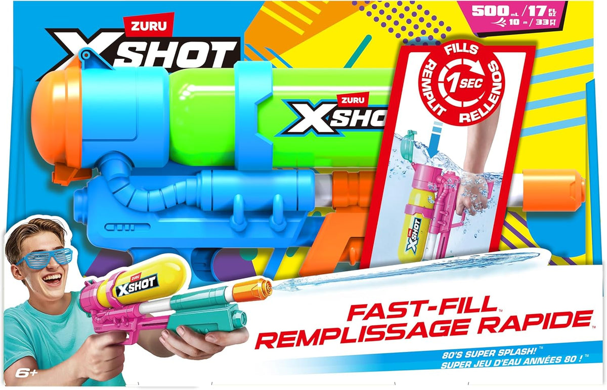 X-Shot Retro Vesipyssy Fast-Fill 80s Super Splash