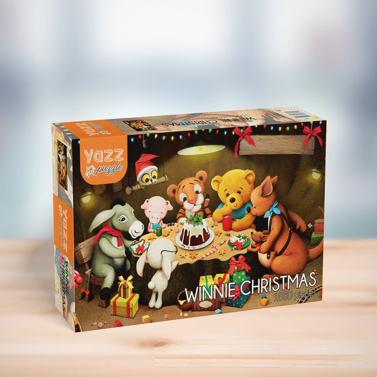 Yazz Puzzle Winnie Christmas 1000 Palan Palapeli