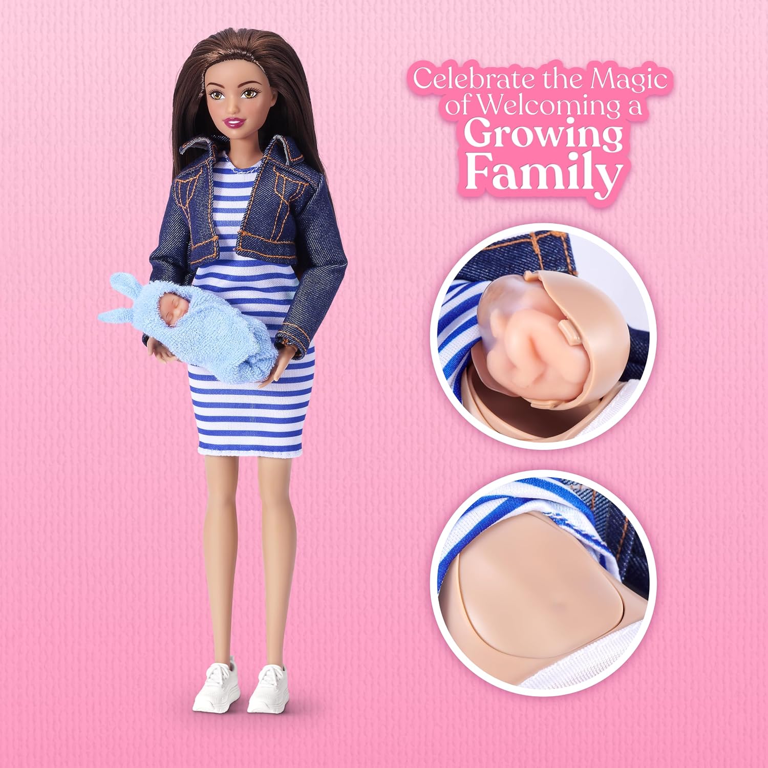 Zuru My Mini Baby Muotinukke ja Yllätysvauva Brunette