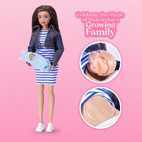 Zuru My Mini Baby Muotinukke ja Yllätysvauva Brunette