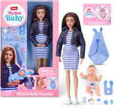 Zuru My Mini Baby Muotinukke ja Yllätysvauva Brunette