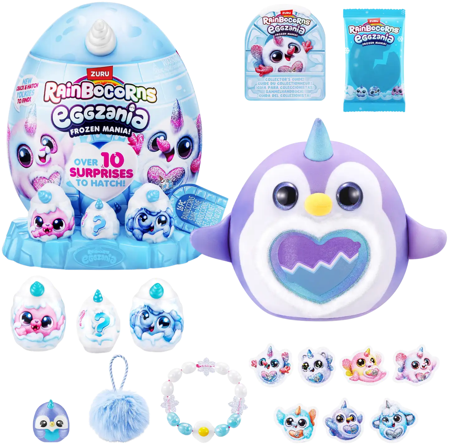 Zuru Rainbocorns Eggzania Frozen Mania Yllätyspehmolelu + 10 Yllätystä