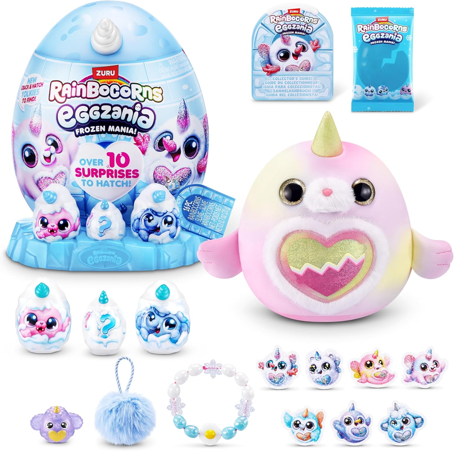 Zuru Rainbocorns Eggzania Frozen Mania Yllätyspehmolelu + 10 Yllätystä