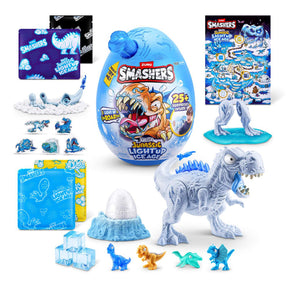 Zuru Smashers Dino Ice Age Light Up Mega Yllätysmuna ja 25 Yllätystä