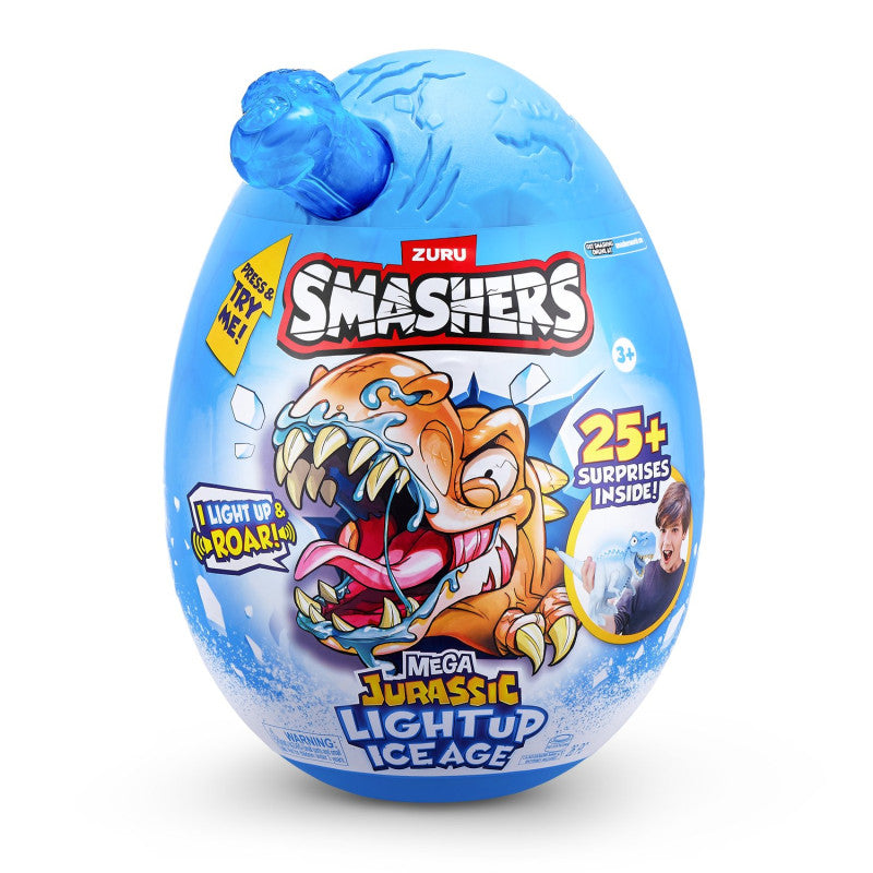 Zuru Smashers Dino Ice Age Light Up Mega Yllätysmuna ja 25 Yllätystä