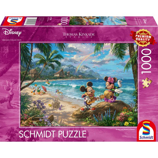 Schmidt Thomas Kinkade 1000 Palan Palapeli Disney Mickey & Minnie Hawajilla