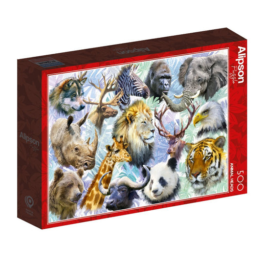 Alipson Puzzle 500 Palan Palapeli Animal Heads