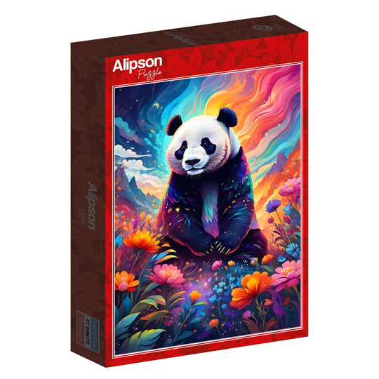 Alipson Puzzle 1000 Palan Palapeli Colorful Panda