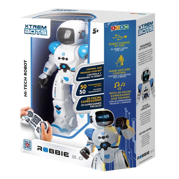 Xtreme Bots Robbie 2.0 Hi-Tech Ohjattava Ohjelmoitava Robotti