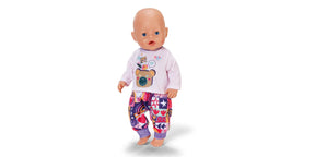 Baby Born Nukenvaate Huppari, Housut ja T-paita 43cm