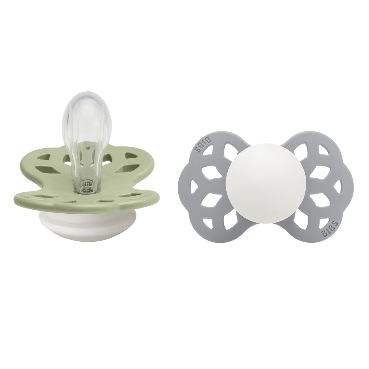 BIBS Infinity Tutti 2kpl Koko 2 Sage GLOW/Cloud GLOW