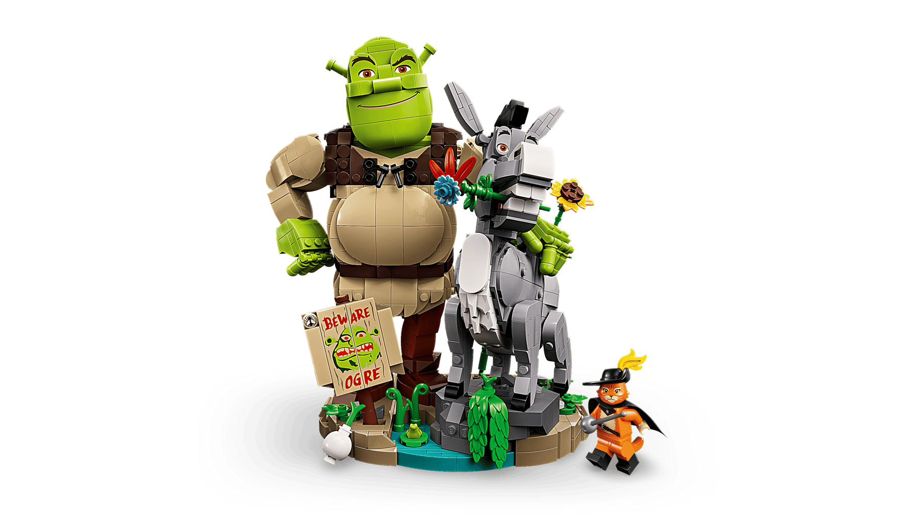 LEGO 72423 Shrek, Aasi ja Saapasjalkakissa