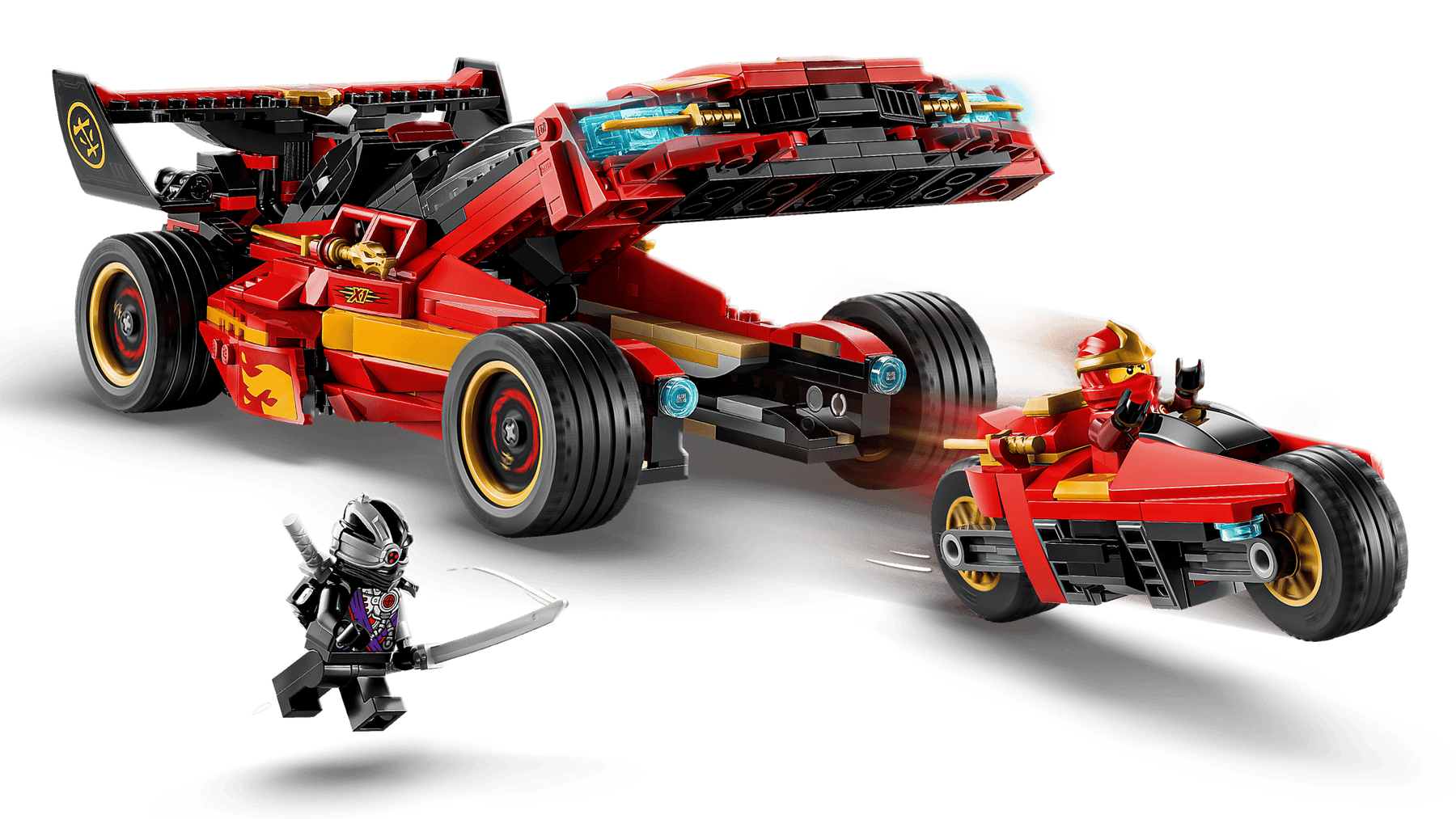 LEGO Ninjago 71867 Ninja-auto X-1 – 15-Vuotisjuhlamalli