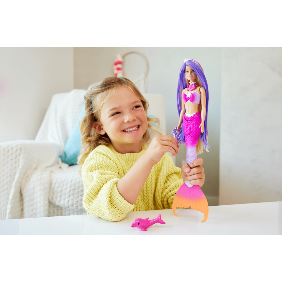 Barbie Long Hair Fantasy Merenneito Nukke