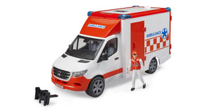 Bruder 02676 MB Ambulanssi + Kuljettaja 1:16