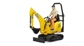 Bruder JCB Minikaivuri 8010 CTS ja Hahmo