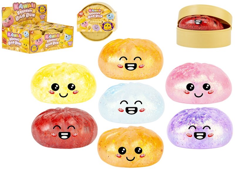 Mini Dumpling Puristeltava Glitter Hymynaamalla 1 kpl