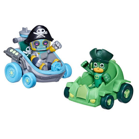 PJ Masks Hero VS Villain, Gekko VS Pirate Robot Hahmot sekä Ajoneuvot