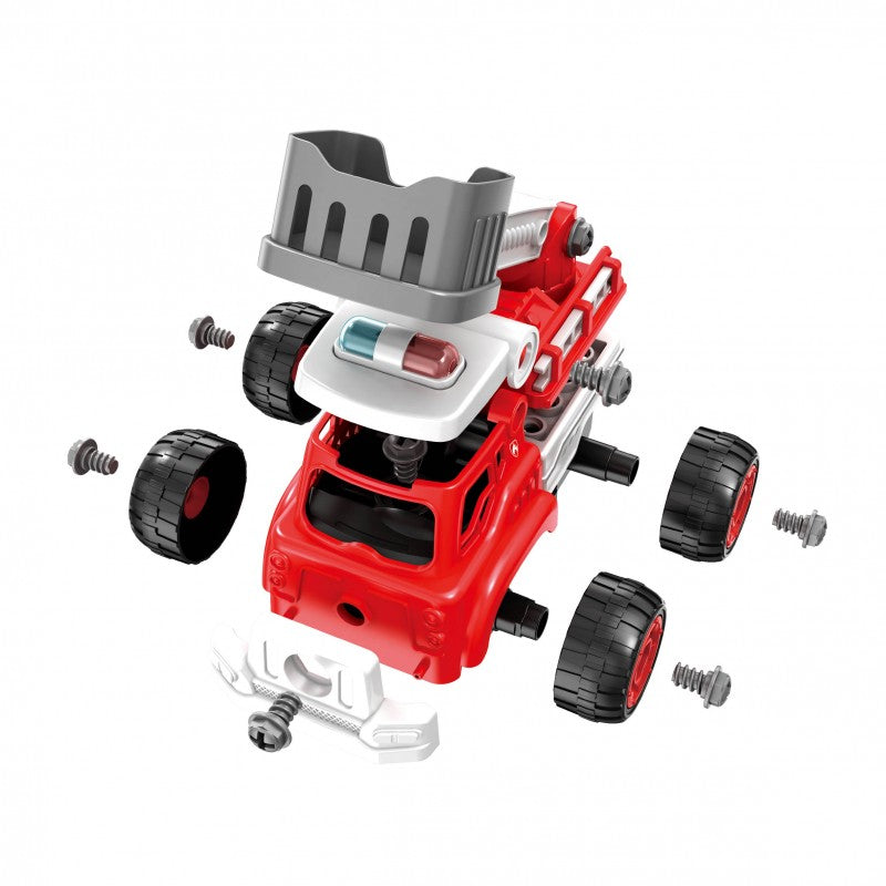 Buki Radio-Ohjattava 2 in 1 Rakennettava ja Radio Ohjattava Paloauto