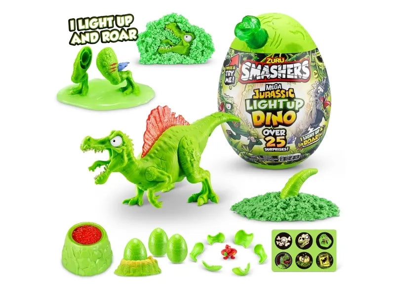 Zuru Smashers Jurassic Light Up Dino 25 Yllätystä