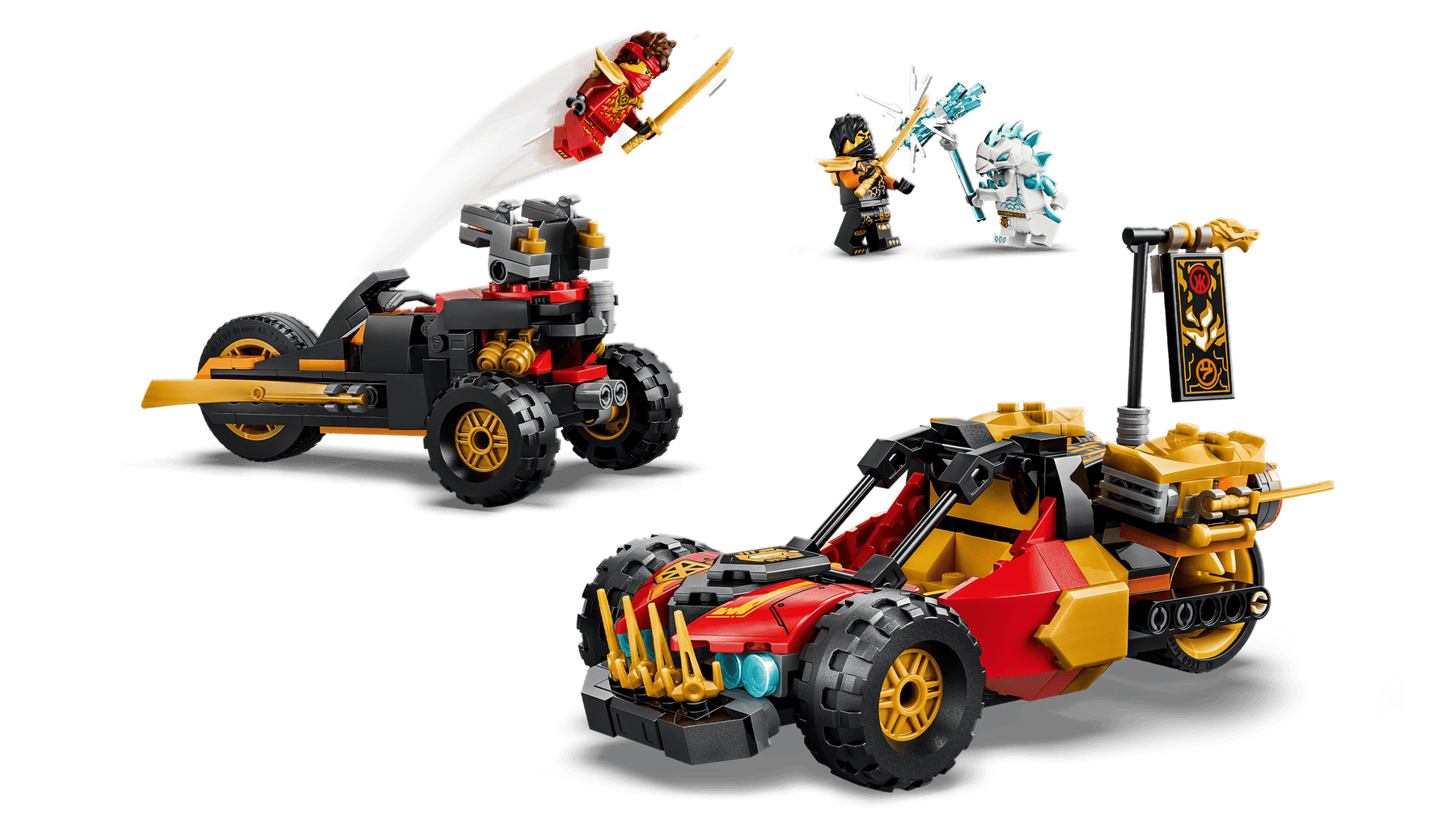 LEGO Ninjago 71864 Kain ja Colen Yhdistelmäajoneuvot