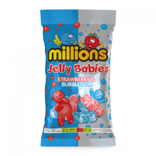 Millions Jelly Babies Strawberry & Bubblegum
