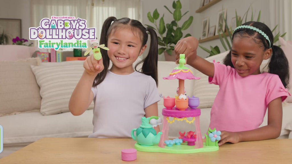Gabby's Dollhouse Fairylandia Flutterific Tea Party Teehetki Leikkisetti