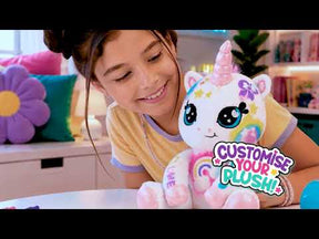 Airbrush Plush Maalattava Pehmolelu Sparkle Unicorn Yksisarvinen