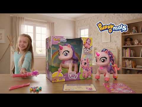 Xtrem Bots Puppymals Rainbow Lilly Interaktiivinen Yksisarvinen