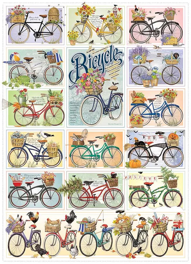 Cobble Hill 1000 Palan Palapeli Bicycles