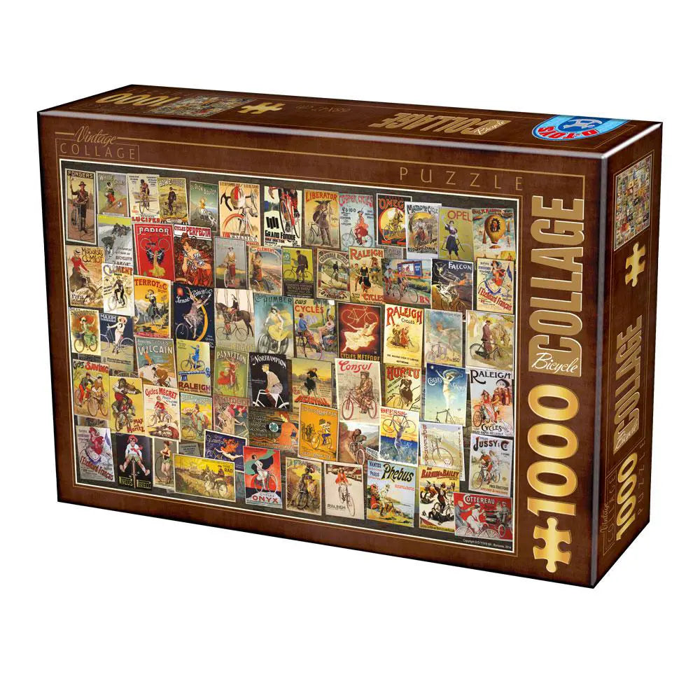 D-Toys 1000 Palan Palapeli Vintage Poster Bicycle