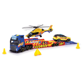 Dickie Toys Pelastusrekka, Helikopteri ja Auto