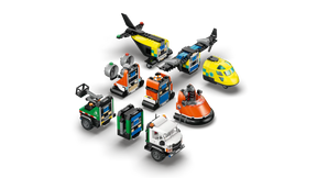 LEGO City 60505 Lentokone, Huoltoauto ja Ilmatyynyalus