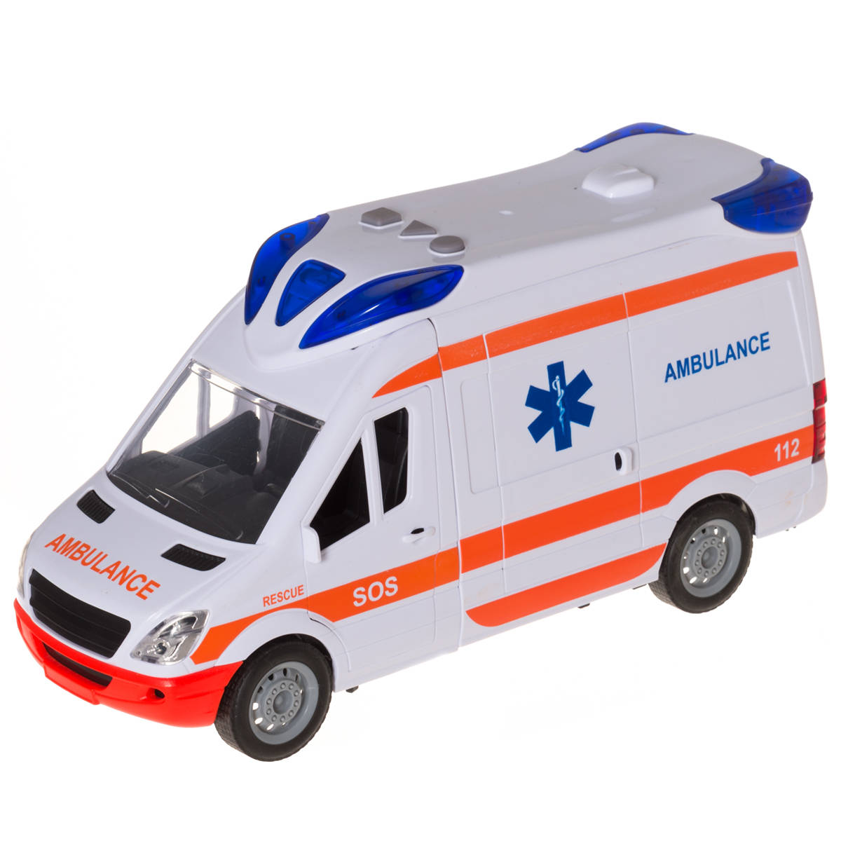 Ambulanssi valoilla ja äänillä