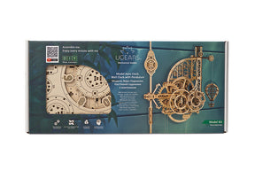 Ugears Model Aero Clock, Wall Clock With Pendulum