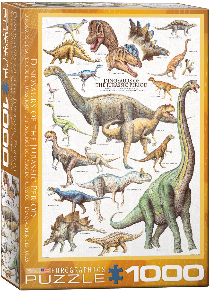 Eurographics Puzzle 1000 Palan Palapeli Dinosaurs Of The Jurassic Period