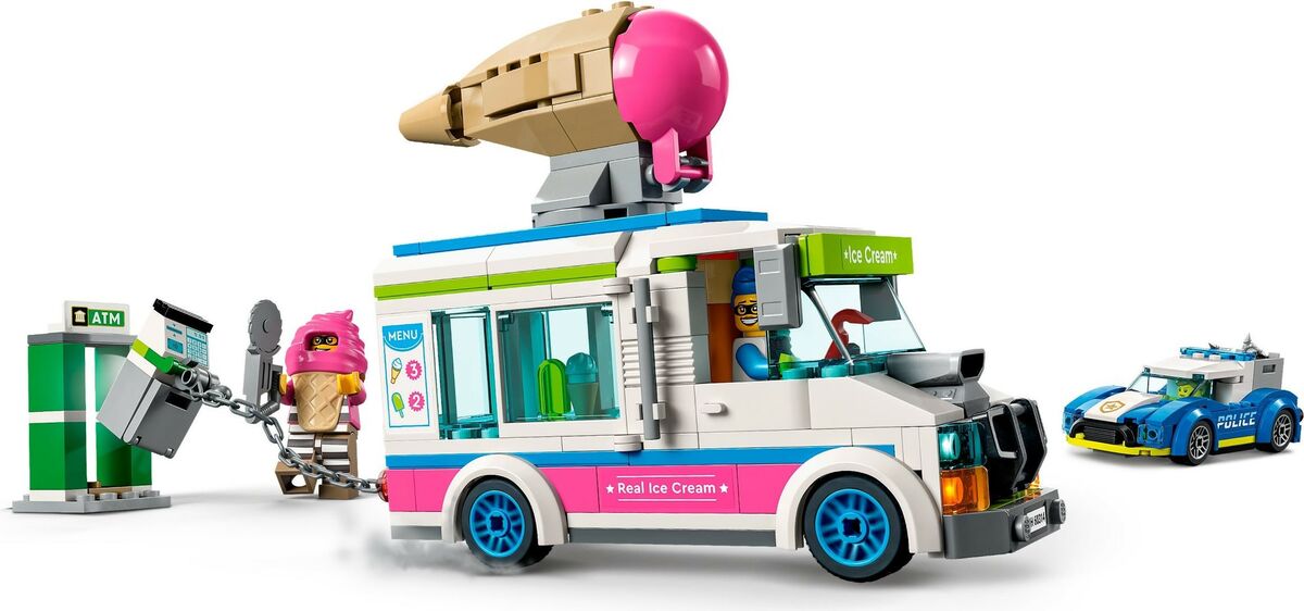 LEGO City 60314 Poliisin Takaa-ajama Jäätelöauto