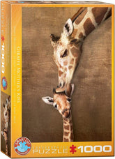 Eurographics 1000 Palan Palapeli Giraffe Mother's Kiss
