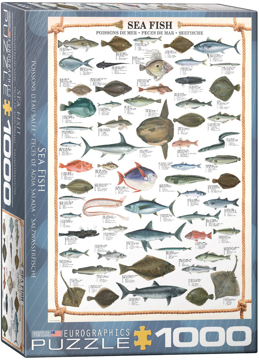 Eurographics 1000 Palan Palapeli Sea Fish