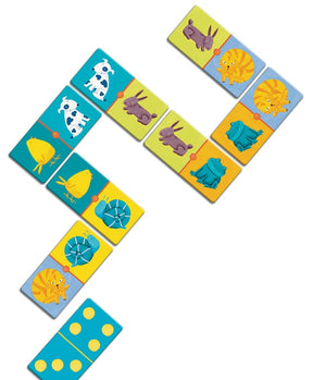 Djeco Domino Colours Värikkäät Eäimet