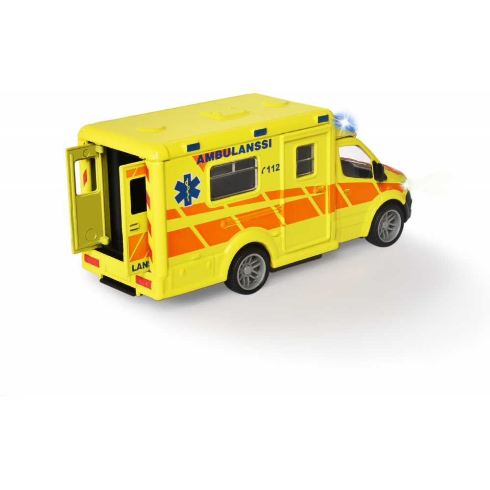Majorette Metallinen Ambulanssi Valoilla ja Äänillä 15cm