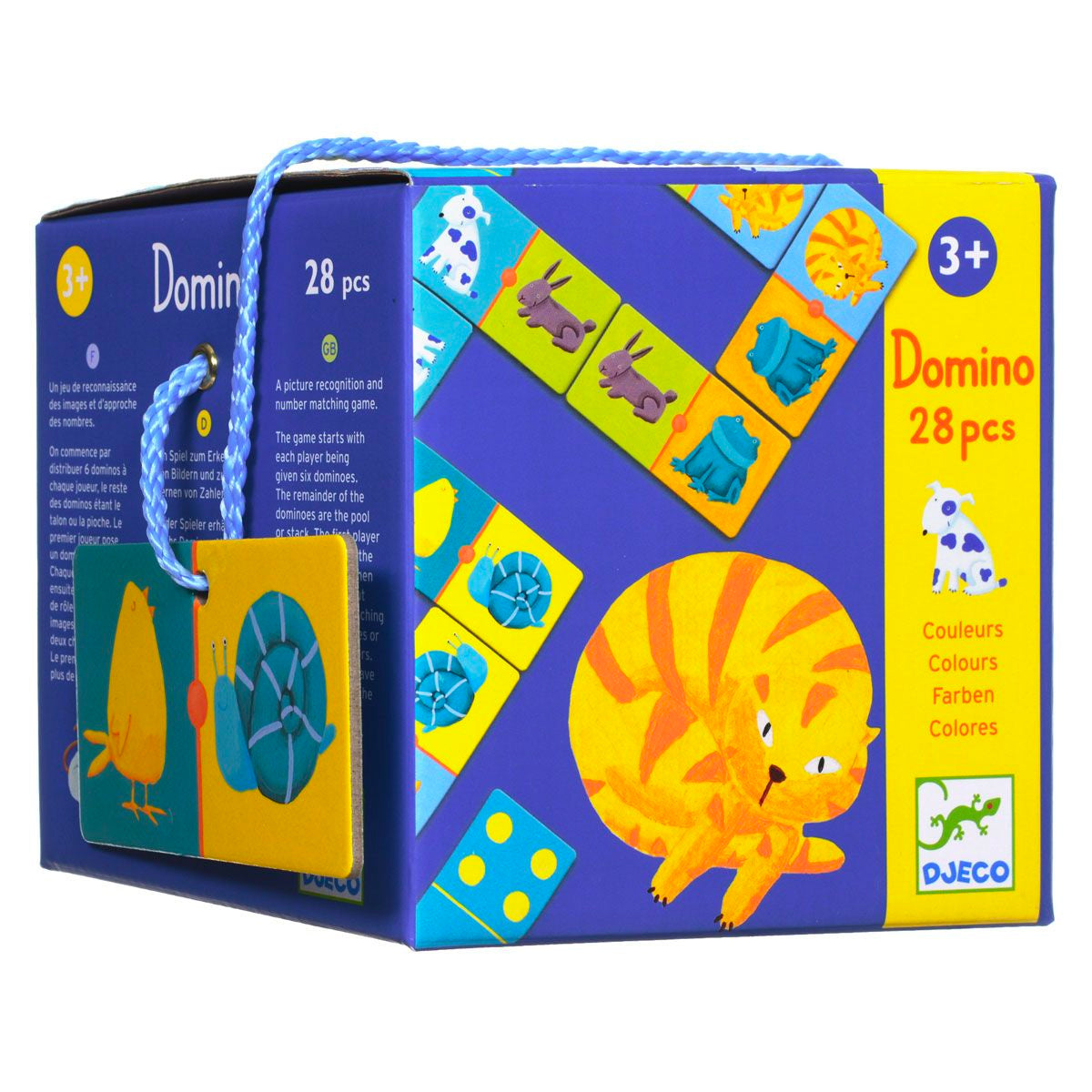Djeco Domino Colours Värikkäät Eäimet