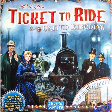 Ticket to Ride United Kingdom (lisäosa peruspeliin Ticket to Ride)