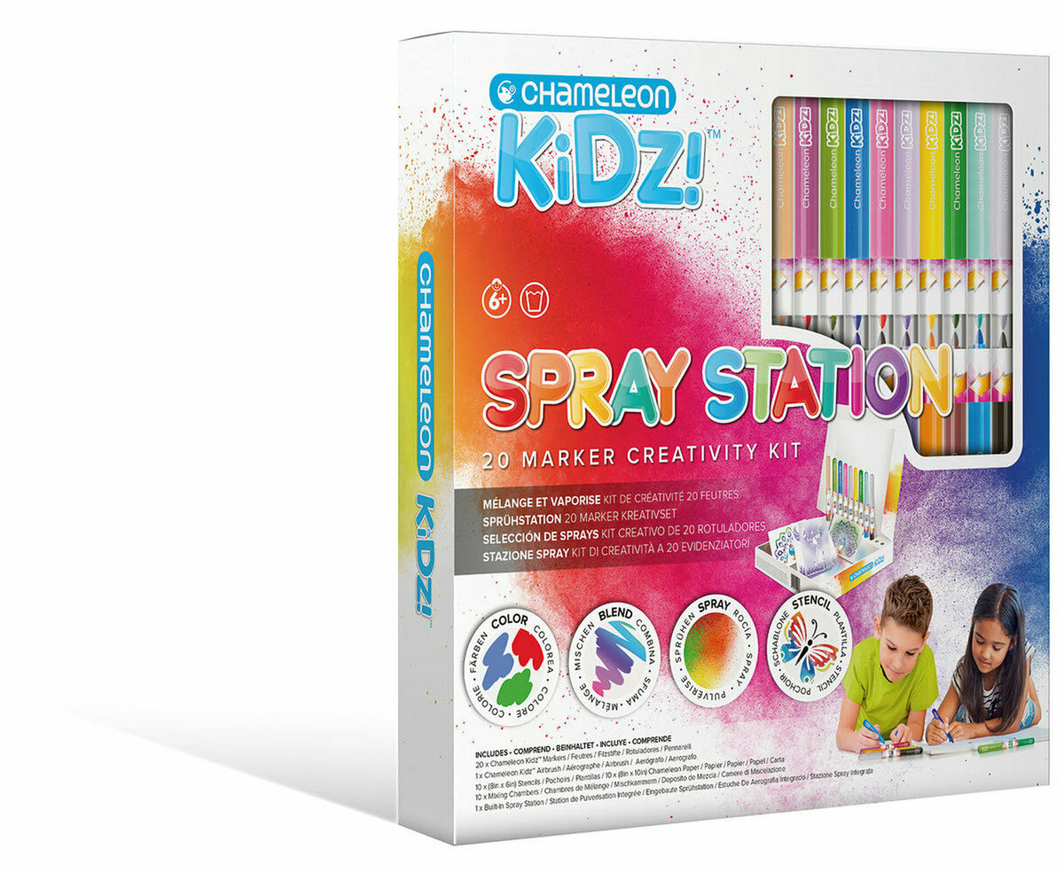 Chameleon Kidz Spray Station 20 Marker Creativity Kit