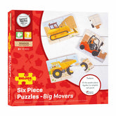 BigJigs Big Movers Kolme Puista Palapeliä