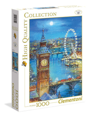 Clementoni Classic Christmas Collection Snow Flakes on the Big Ben 1000 Palaa
