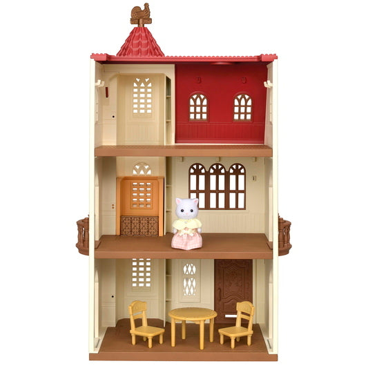 Sylvanian Families 5400 Red Roof Tower Home Tornitalo Hissillä